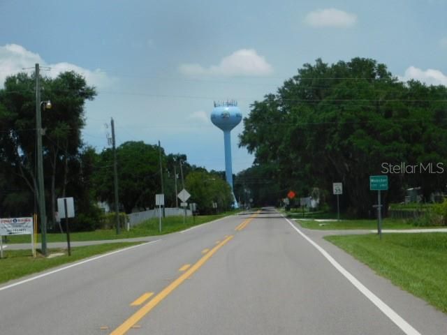 Approaching the water tower