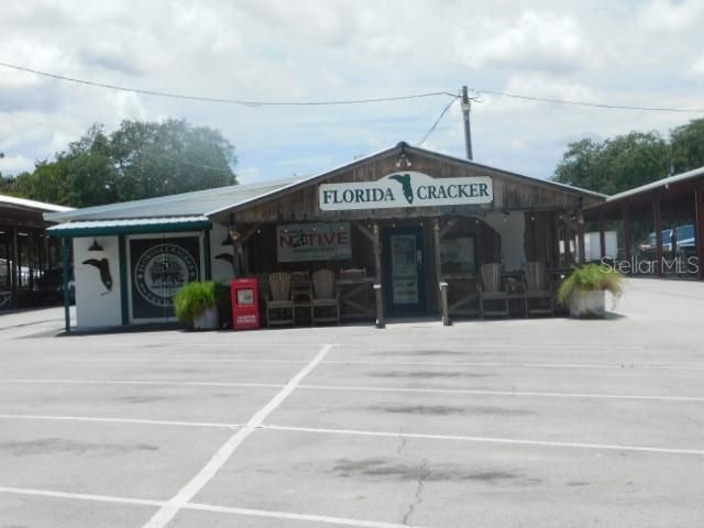 Inside the flea market - great food!