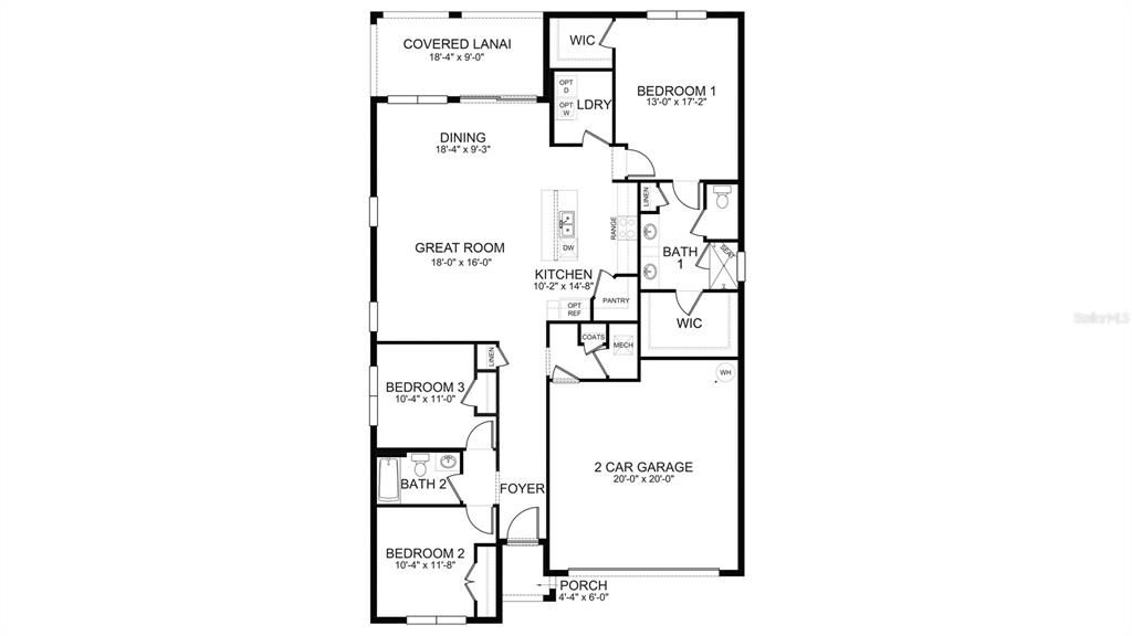 For Sale: $326,900 (2 beds, 2 baths, 1816 Square Feet)