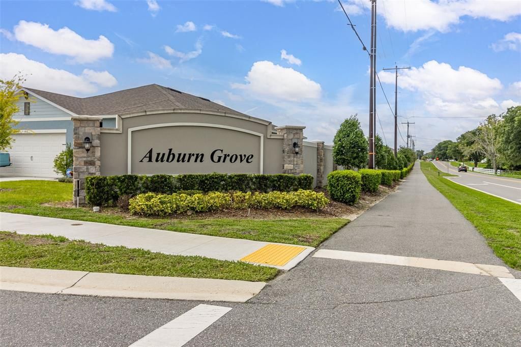 Auburn Grove Community Entrance