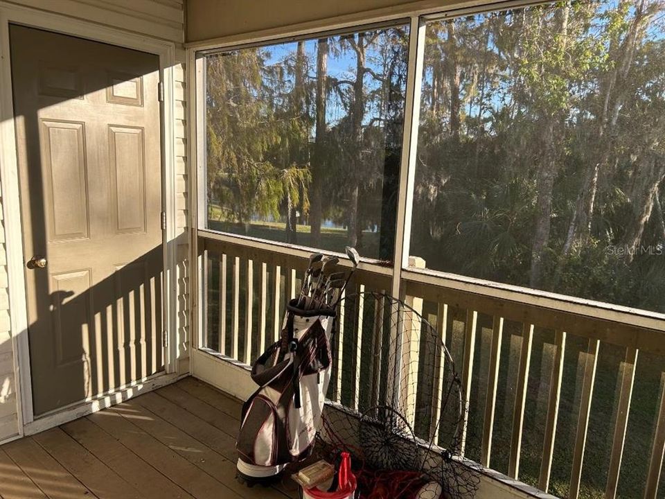 Private Porch Storage Closet