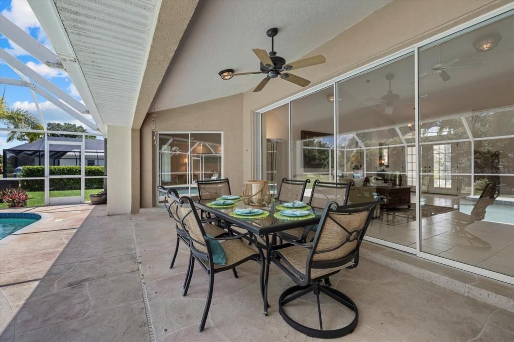 Covered Patio Area next to pool