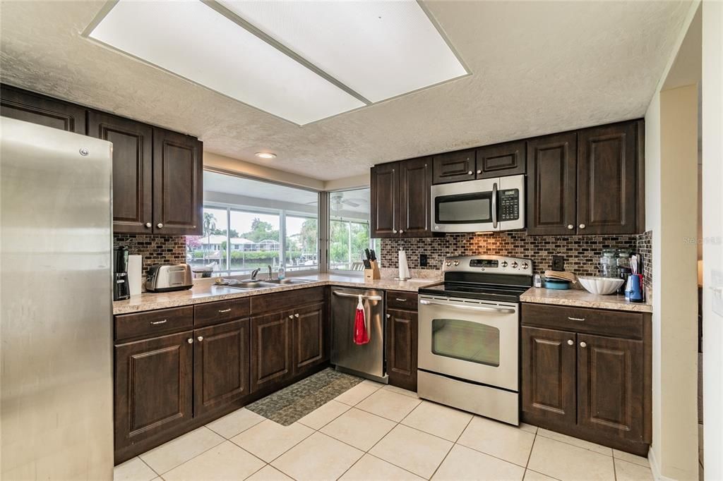 Kitchen overlooking Lanai