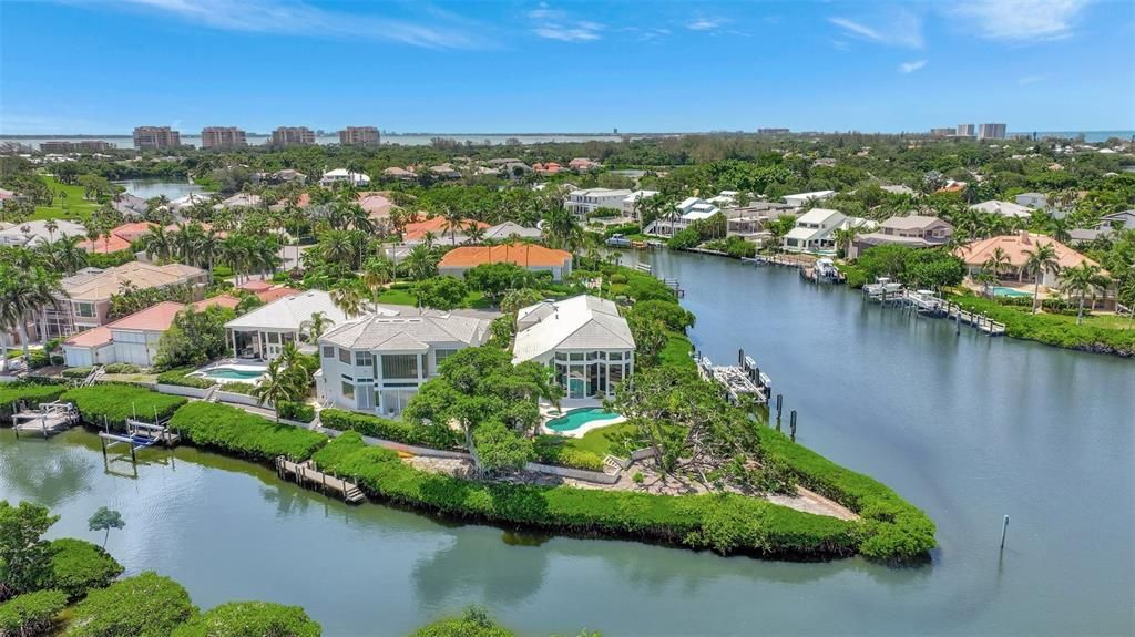 Arial of Home On Point of  Neighborhood