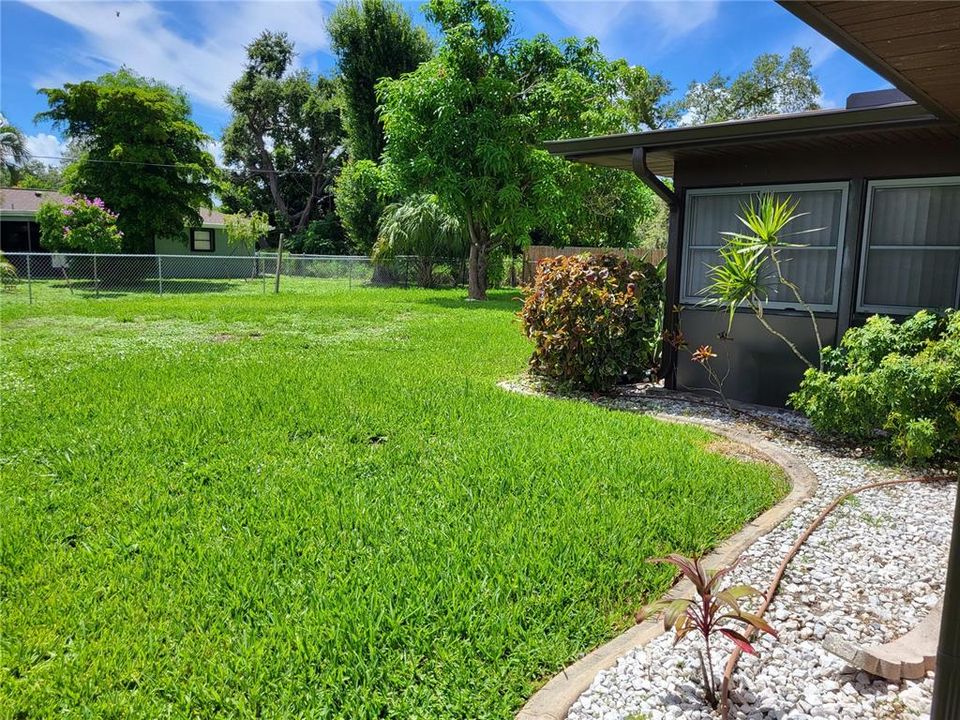 Large concrete driveway