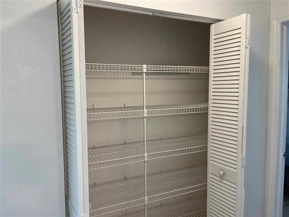 Large closet in hallway