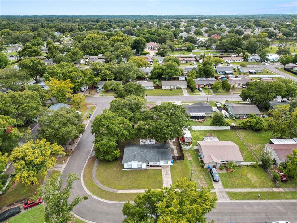 exterior aerial view front of home