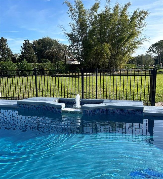 Serene Pool Fountain