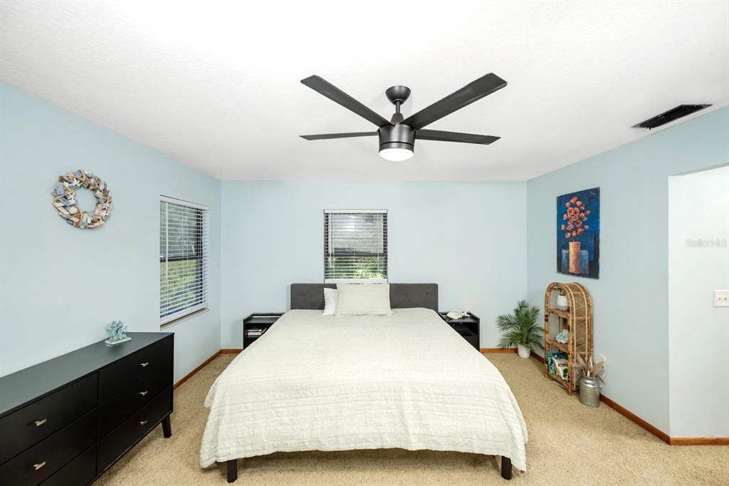 Spacious master bedroom