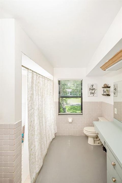 Master bathroom with separate shower