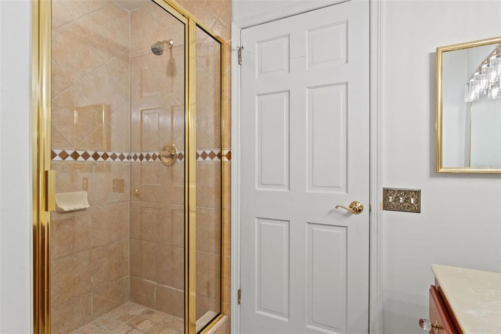 spare bath with walk in shower