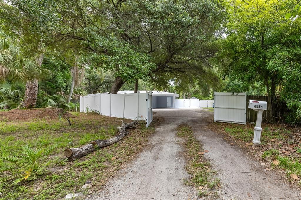 Entrance Thru Privacy Fence