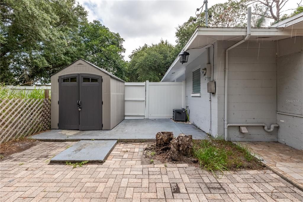 Side Yard with Shed