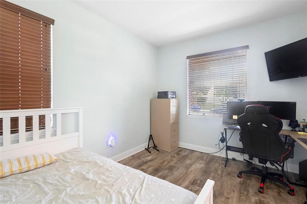 Downstairs bonus room/office - no closet - French doors