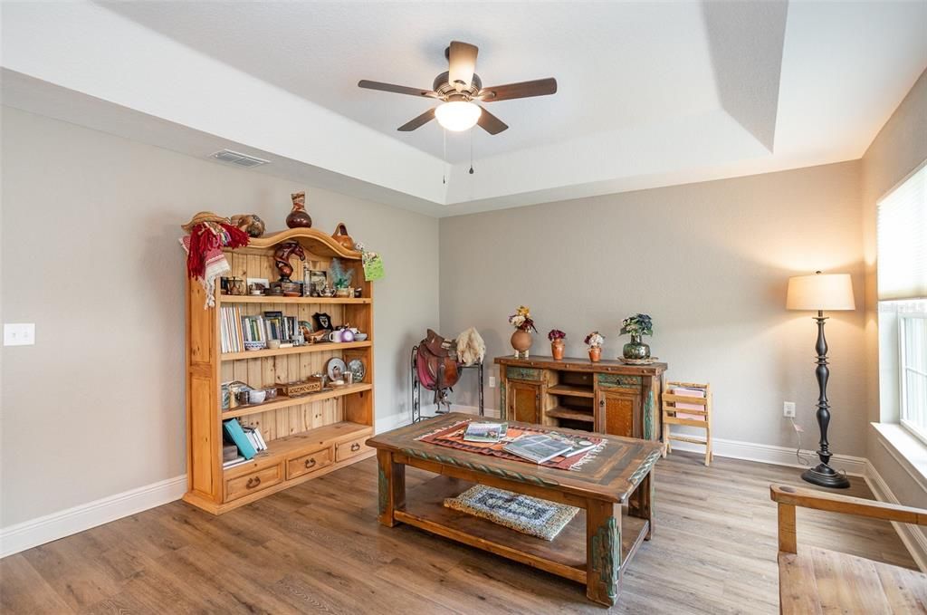 Foyer with natural light and high ceilings