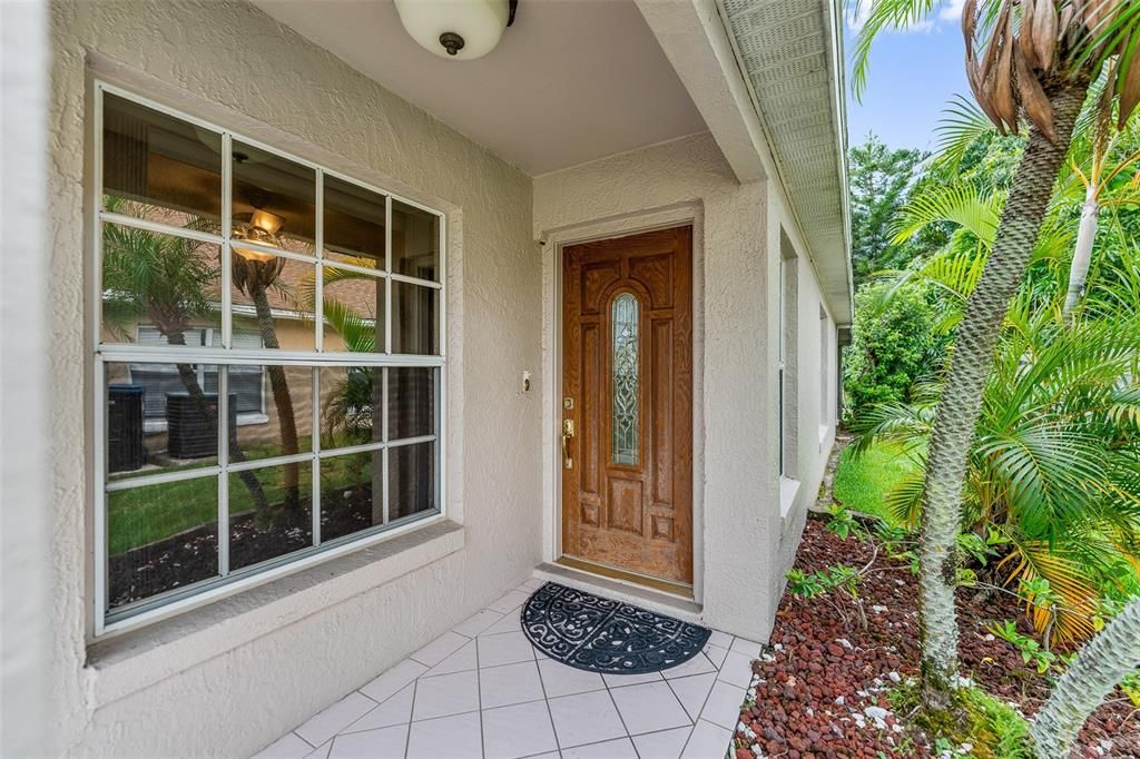 view of living room and dinning room as you enter the front door