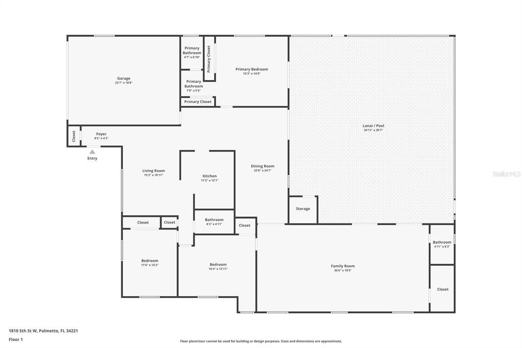 На продажу: $469,000 (3 спален, 2 ванн, 2440 Квадратных фут)