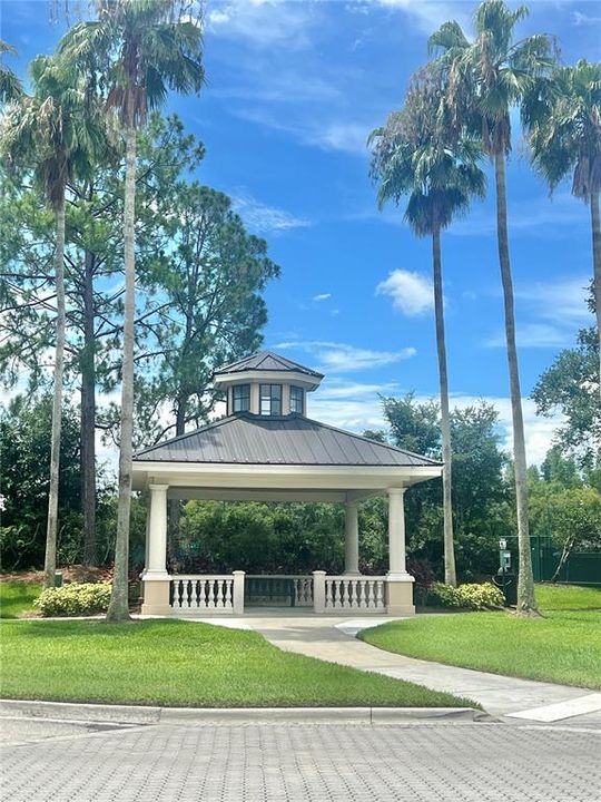 A community pavilion to sit and relax.