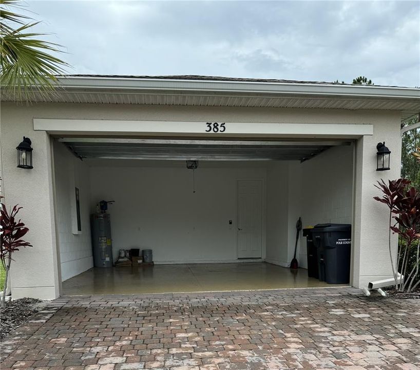 inside of garage