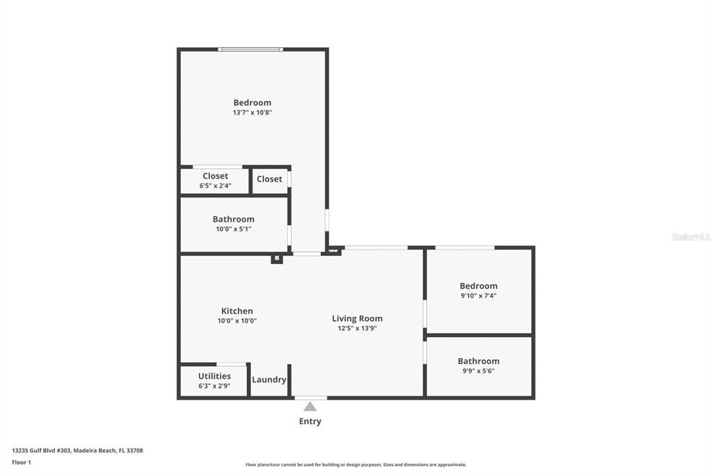 For Sale: $615,000 (2 beds, 2 baths, 734 Square Feet)