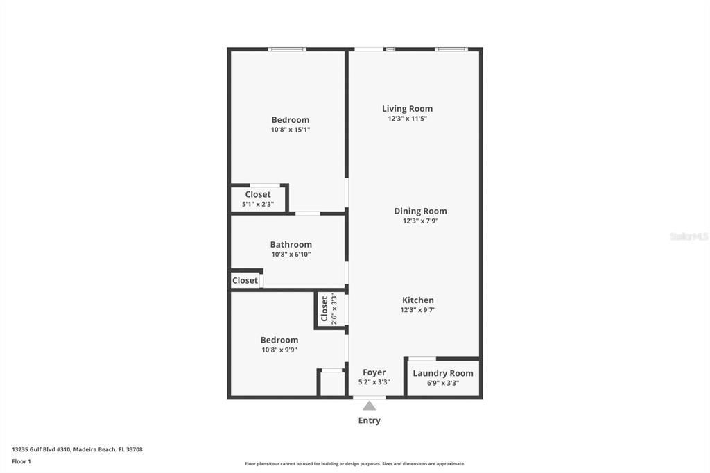 For Sale: $469,000 (2 beds, 1 baths, 771 Square Feet)