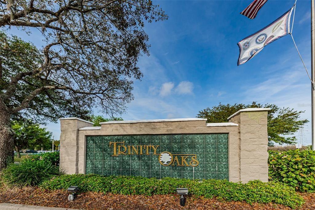 Trinity Oaks Entrance Sign