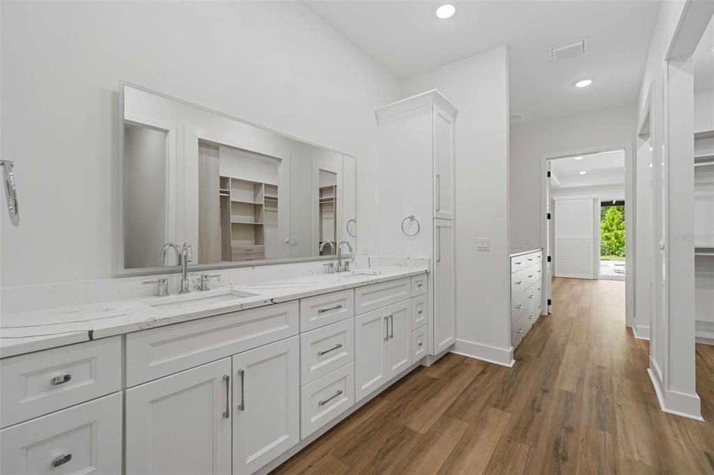 Master Suite double vanity