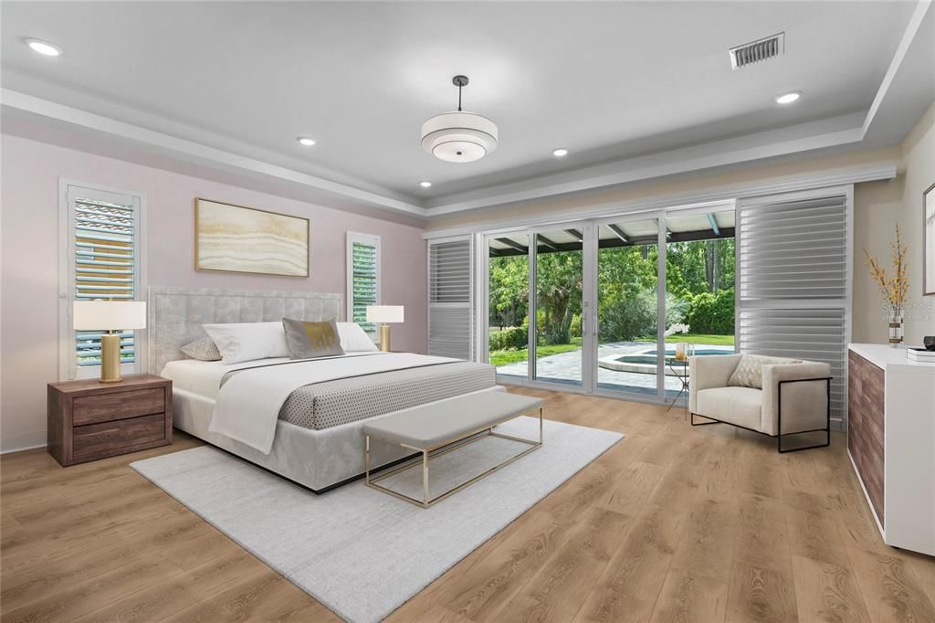 Master Suite Virtually Staged