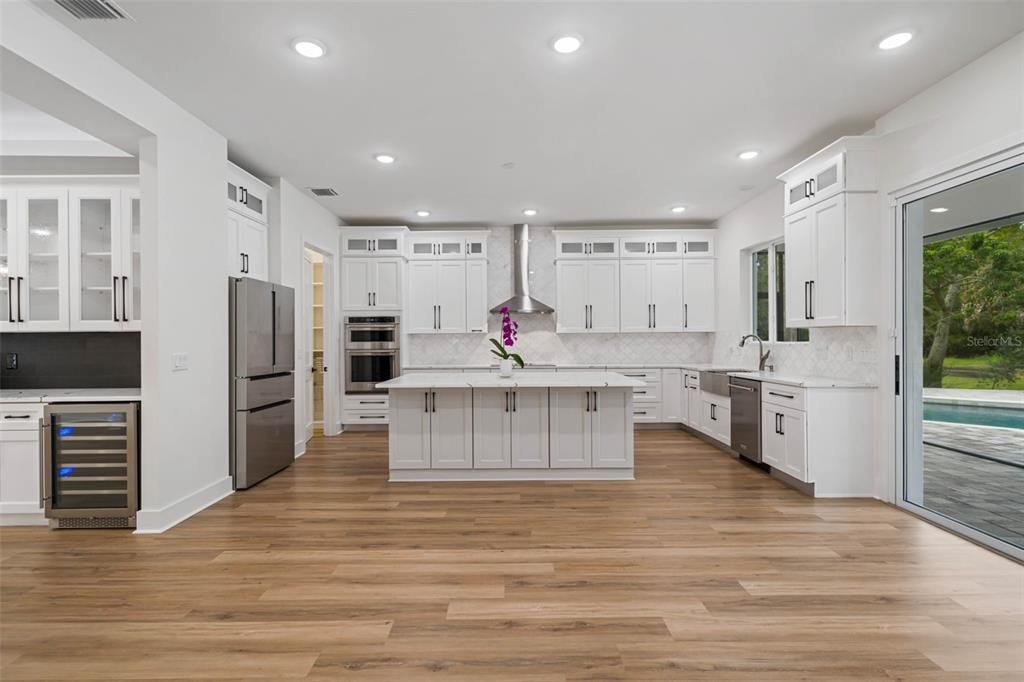 Kitchen - view from living room