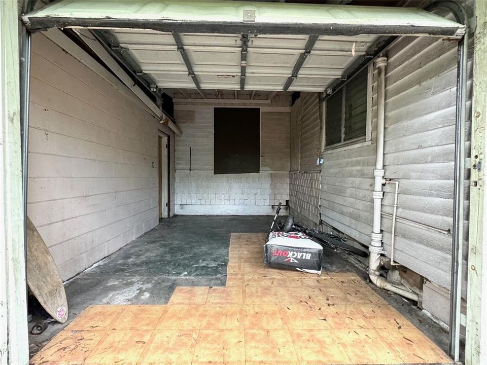 Attached Garage with Storage in Rear