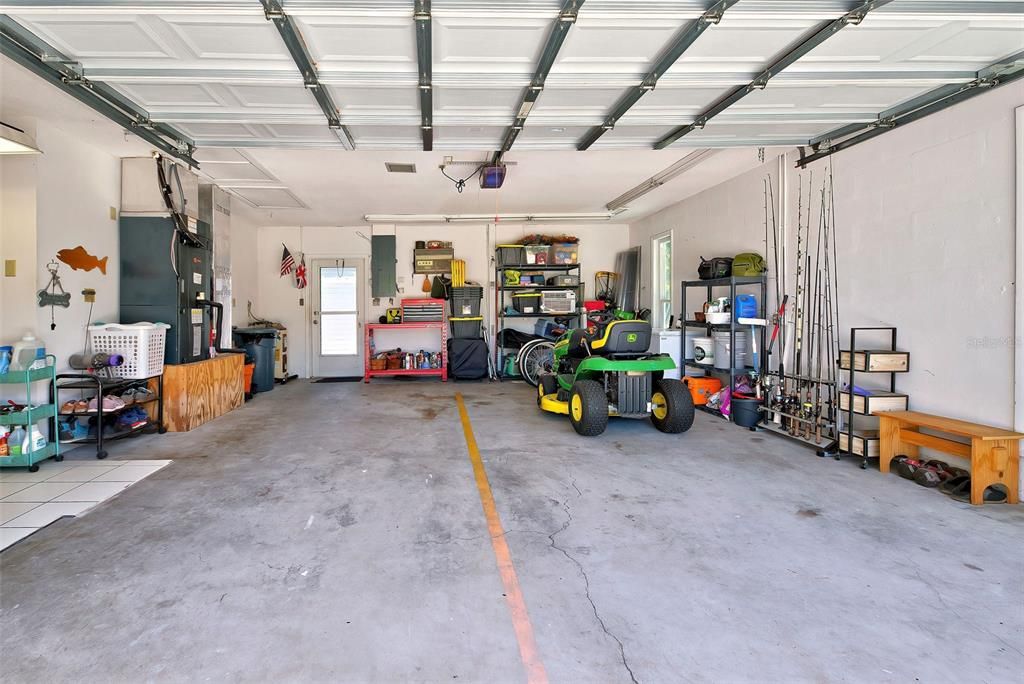 Over-sized 2-car garage