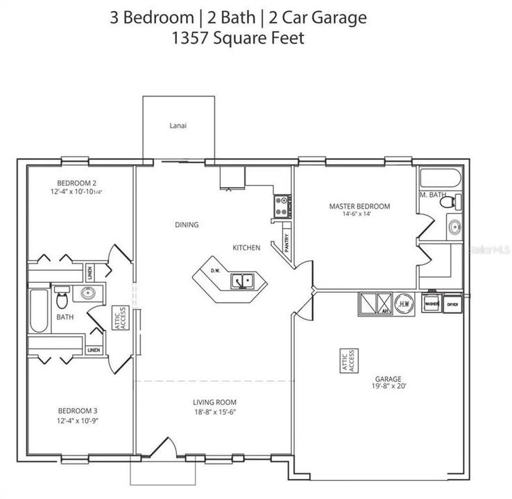 For Sale: $269,900 (3 beds, 2 baths, 1357 Square Feet)