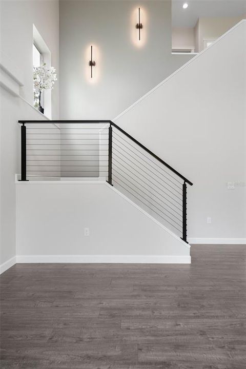 Open modern staircase