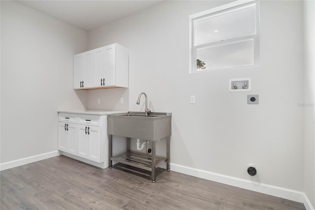 Upstairs laundry room