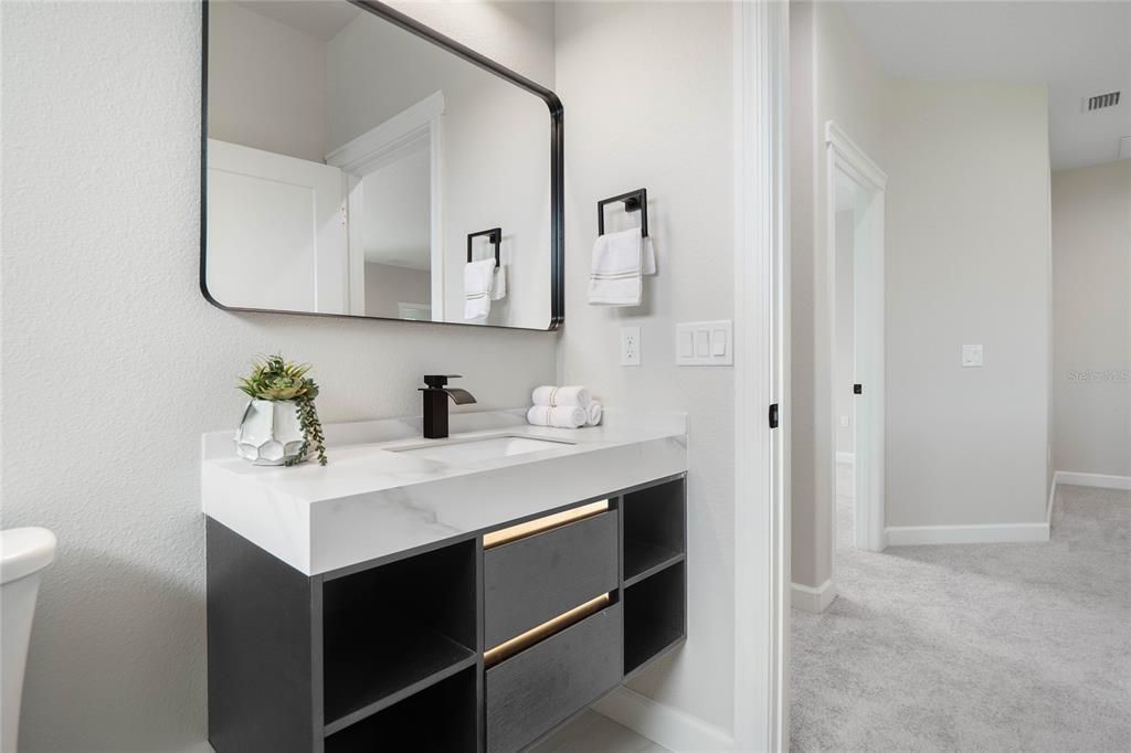 Upstairs guest bathroom