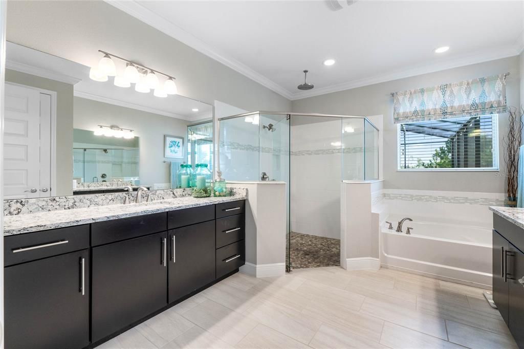 And REMODELED Bath with Custom Linen Closet.