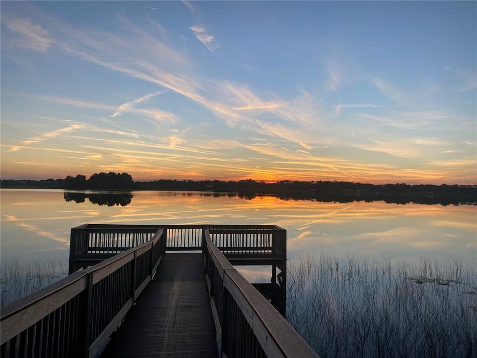 Community Dock with Amazing Sunsets!