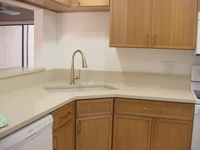 New cabinets in kitchen quartz countertops