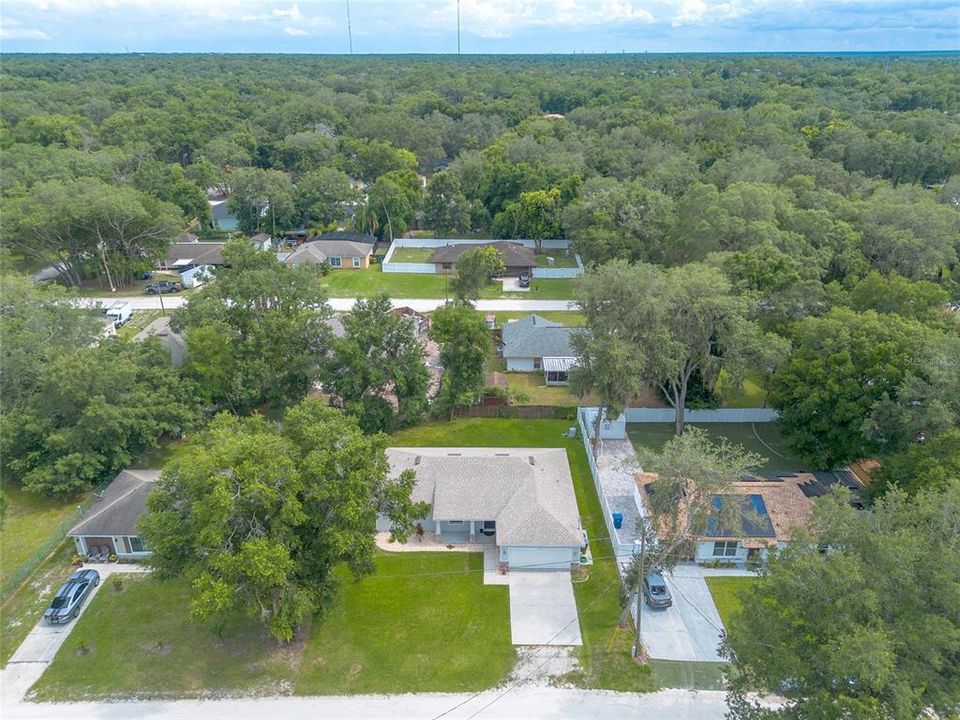 Aerial view of home toward the south