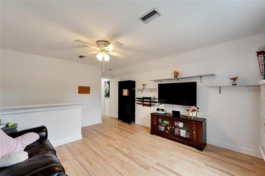 Upstairs media room/Man Cave