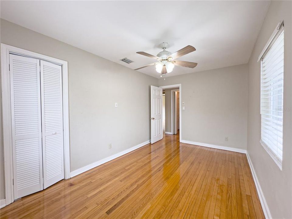 2nd bedroom with closet..