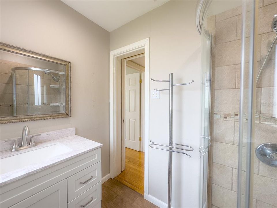 View of Main Bathroom with shower