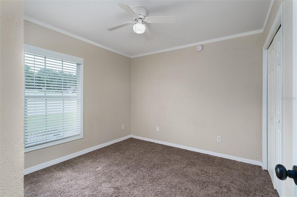 3rd Bedroom with dual-closets