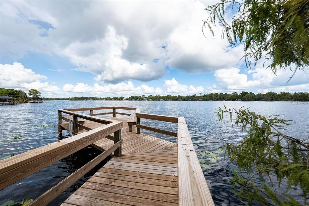 View of Long Lake from the dock.