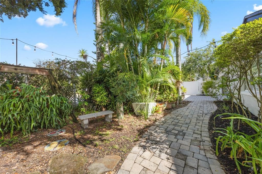 side yard garden