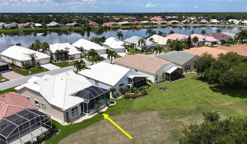 Rear aerial view of home