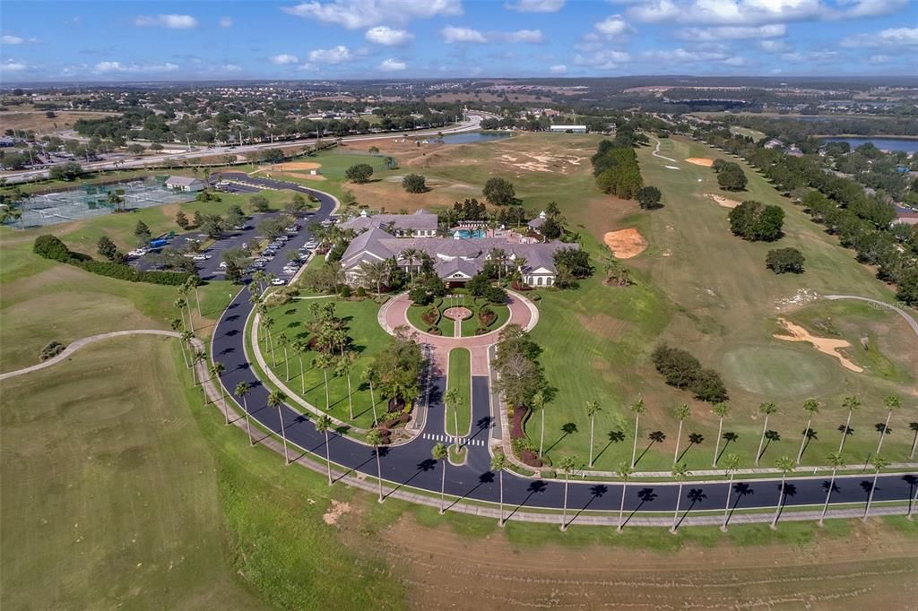 Community amenities/golf course aerial