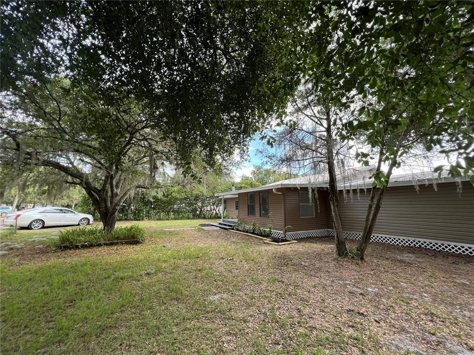 Front entry to property on left side of home