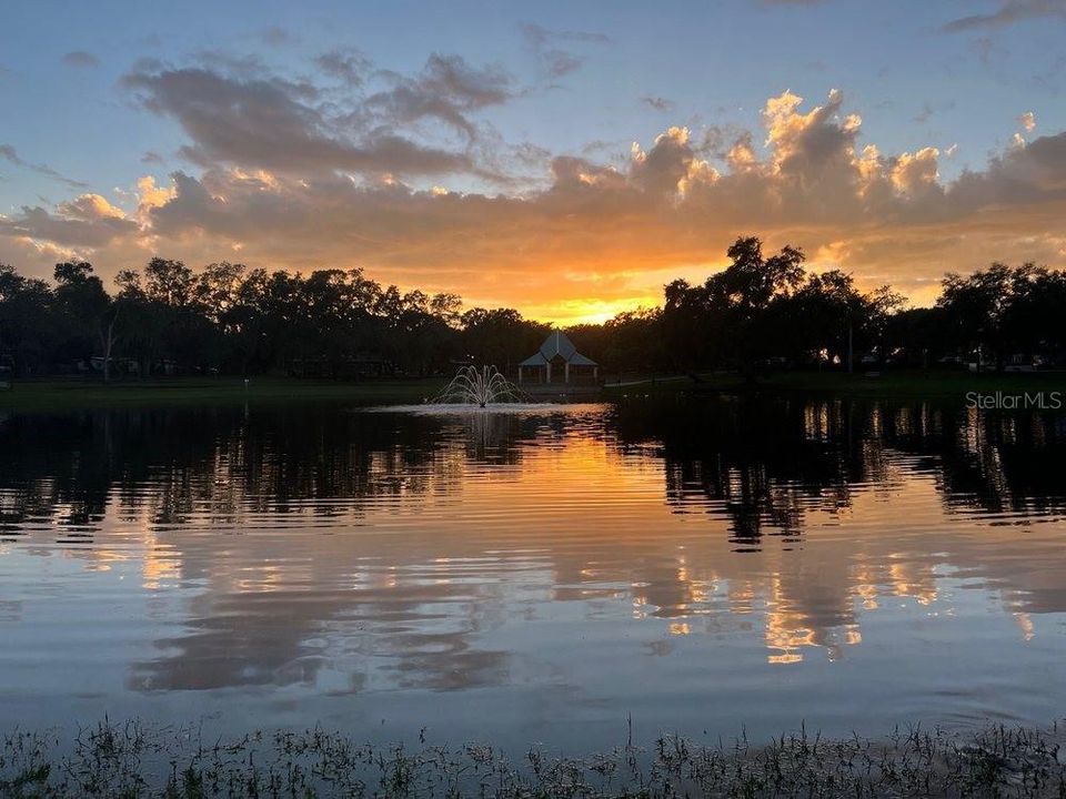 Seminole City Park at sunset