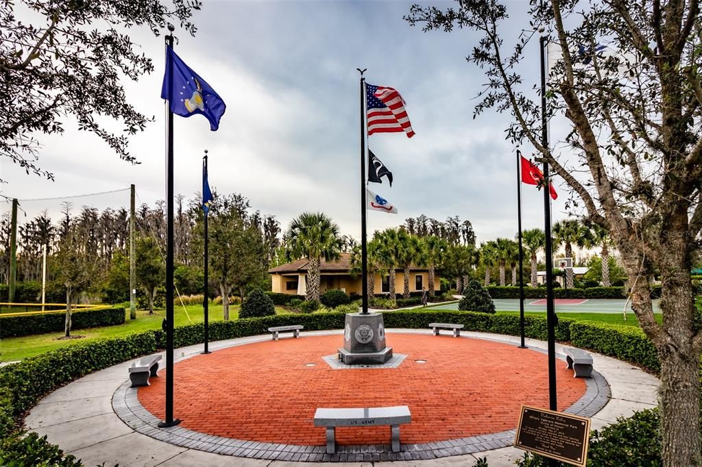 Circle of Honor recognizing all Military Branches